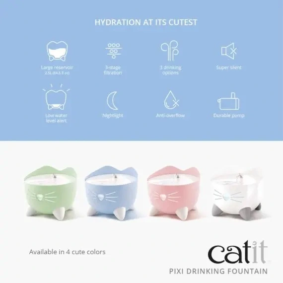 Catit Pixi Smart Drikkefontæne i Hvid (WIFI)
